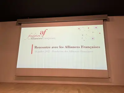 Rencontre avec les Alliances Francaises du monde a la fondation a Paris